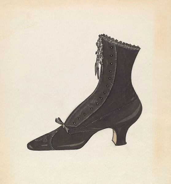 Womans Shoe, 1935  /  1942. Creator: Margaret Concha