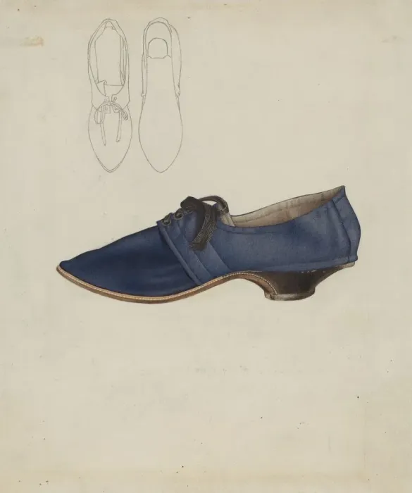 Framed Print : Womans Shoe, 1935 / 1942. Creator: Joseph Goldberg Framed Print : Womans Shoe, 1935 / 1942. Creator: Joseph Goldberg