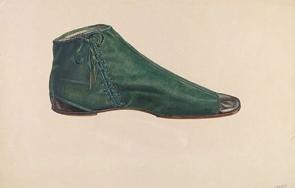 Womans Shoe, 1935  /  1942. Creator: Unknown