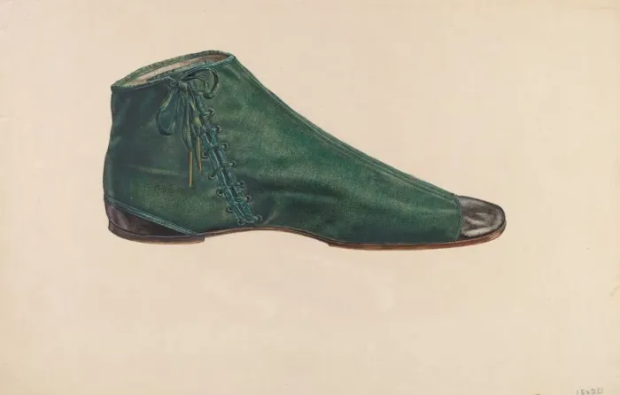 Framed Print : Womans Shoe, 1935 / 1942. Creator: Unknown Framed Print : Womans Shoe, 1935 / 1942. Creator: Unknown