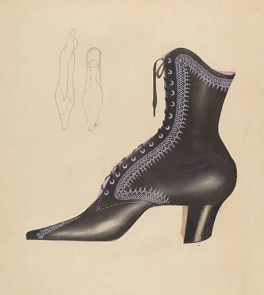 Woman's Shoe, c. 1936. Creator: Creighton Kay-Scott