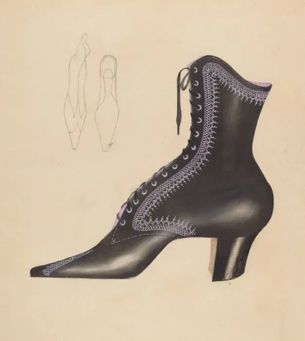 Framed Print : Womans Shoe, c. 1936. Creator: Creighton Kay-Scott Framed Print : Womans Shoe, c. 1936. Creator: Creighton Kay-Scott
