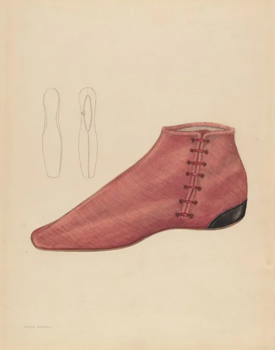 Framed Print : Womans Shoe, c. 1936. Creator: Melita Hofmann Framed Print : Womans Shoe, c. 1936. Creator: Melita Hofmann
