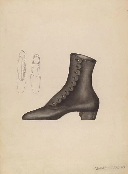 Womans Shoe, c. 1937. Creator: Charles Garjian