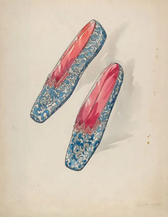 Framed Print : Womans Shoes, c. 1936. Creator: Lillian Causey Framed Print : Womans Shoes, c. 1936. Creator: Lillian Causey