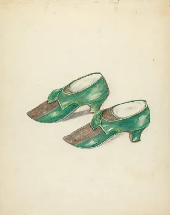 Framed Print : Womans Shoes, c. 1940. Creator: Margaret Concha Framed Print : Womans Shoes, c. 1940. Creator: Margaret Concha