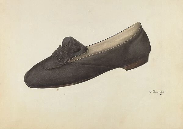 Woman's Slipper, c. 1940. Creator: Virginia Berge