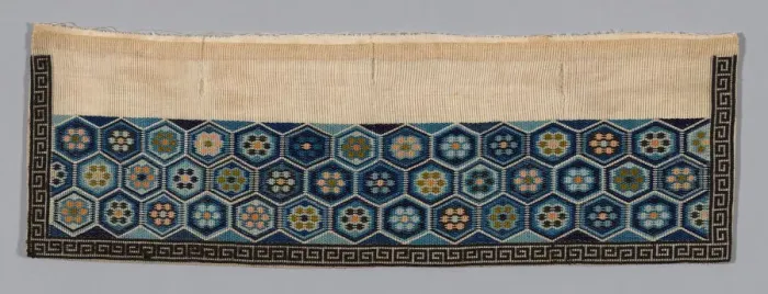 Framed Print : Womans Trouser Band, China, Qing dynasty (1644-1911), 1875 / 1900. Creator: Unknown Framed Print : Womans Trouser Band, China, Qing dynasty (1644-1911), 1875 / 1900. Creator: Unknown