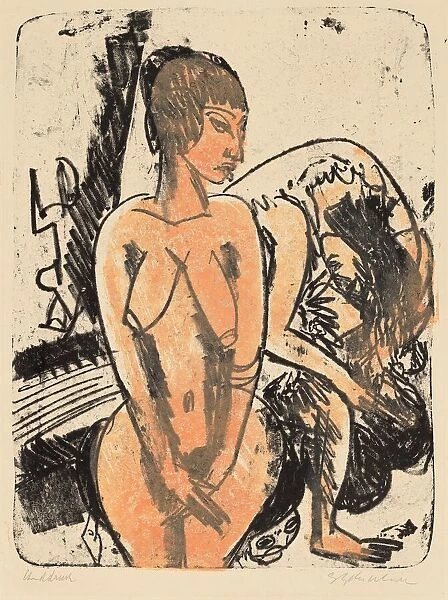 Two Women, 1914. Creator: Ernst Kirchner
