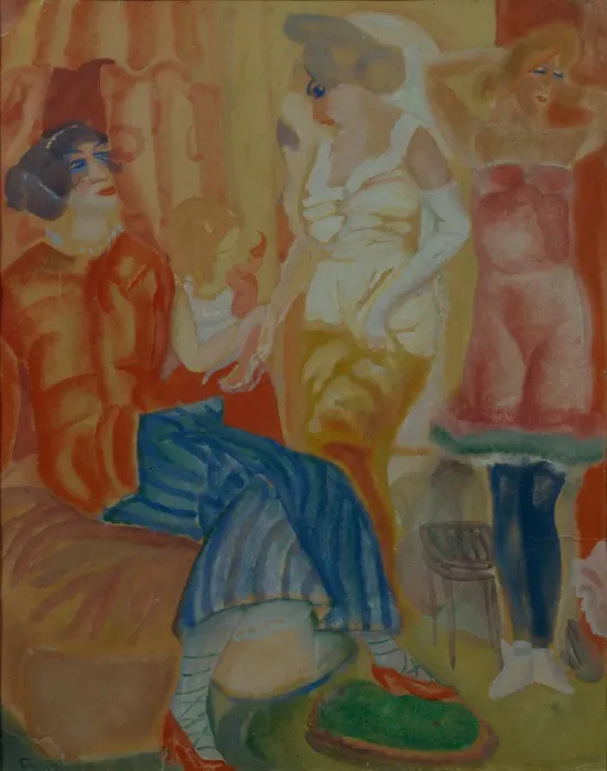 Framed Print : Women, 1916. Artist: Grigoriev, Boris Dmitryevich (1886-1939) Framed Print : Women, 1916. Artist: Grigoriev, Boris Dmitryevich (1886-1939)