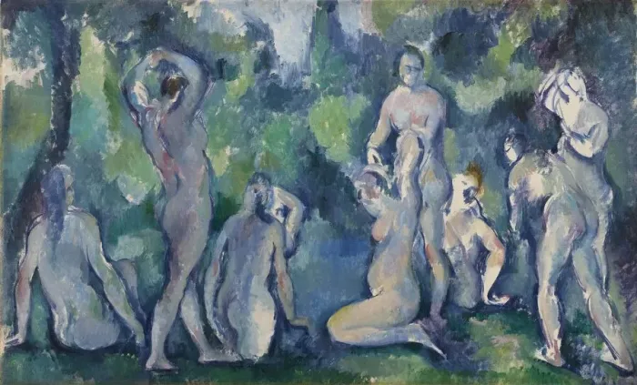 Framed Print : Women Bathing, c. 1895. Creator: Cezanne, Paul (1839-1906) Framed Print : Women Bathing, c. 1895. Creator: Cezanne, Paul (1839-1906)