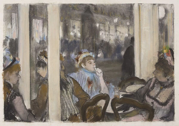 Women on a Cafe Terrace, Evening, 1877