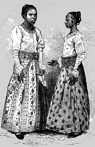 Women of Ceylon; Four Months in Ceylon, 1875. Creator: Unknown