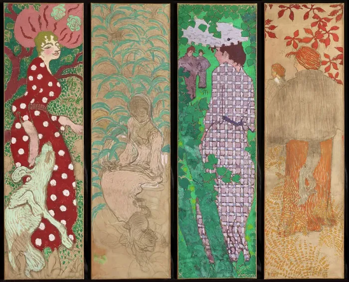 Framed Print : Women in the Garden (Femmes au Jardin), 1890-1891. Creator: Bonnard, Pierre (1867-1947) Framed Print : Women in the Garden (Femmes au Jardin), 1890-1891. Creator: Bonnard, Pierre (1867-1947)