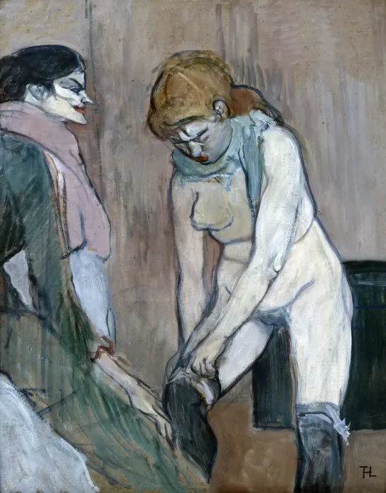 Framed Print : Women of the House, 1894. Artist: Henri de Toulouse-Lautrec Framed Print : Women of the House, 1894. Artist: Henri de Toulouse-Lautrec