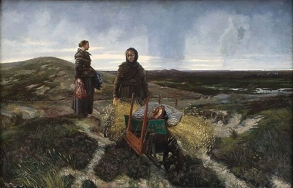 Women on the Moor, 1881. Creator: Hans Nikolaj Hansen