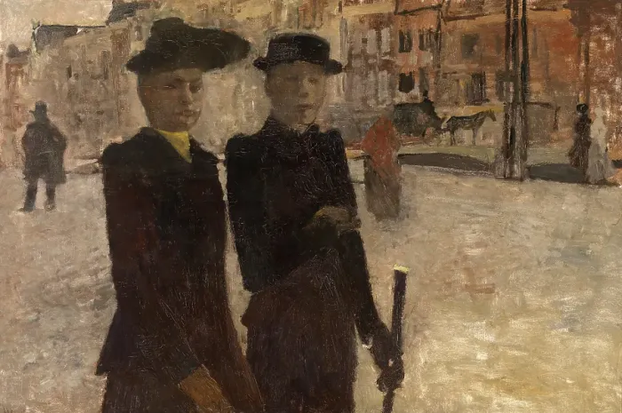 Framed Print : Women on the Rokin in Amsterdam, 1895-1896. Creator: George Hendrik Breitner Framed Print : Women on the Rokin in Amsterdam, 1895-1896. Creator: George Hendrik Breitner