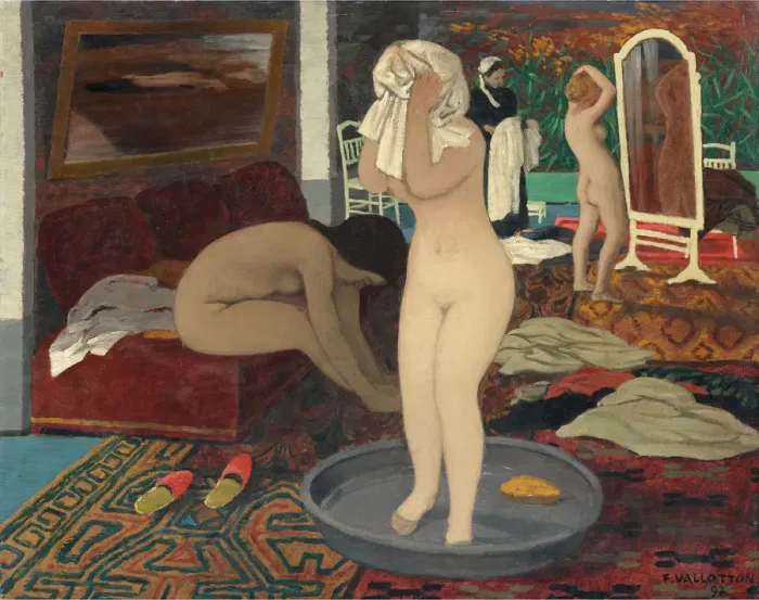 Framed Print : Women at their Toilette, 1897. Artist: Vallotton, Felix Edouard (1865-1925) Framed Print : Women at their Toilette, 1897. Artist: Vallotton, Felix Edouard (1865-1925)