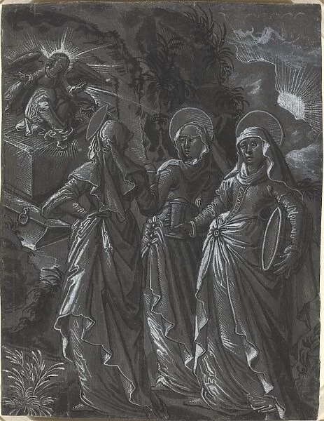 The Three Women at the Tomb [recto], c. 1600. Creator: Unknown