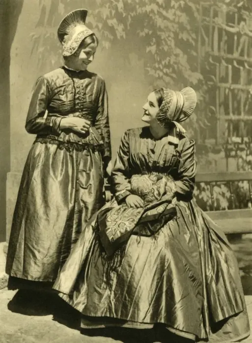 Framed Print : Women in traditional costume, Lower Austria, c1935. Creator: Unknown