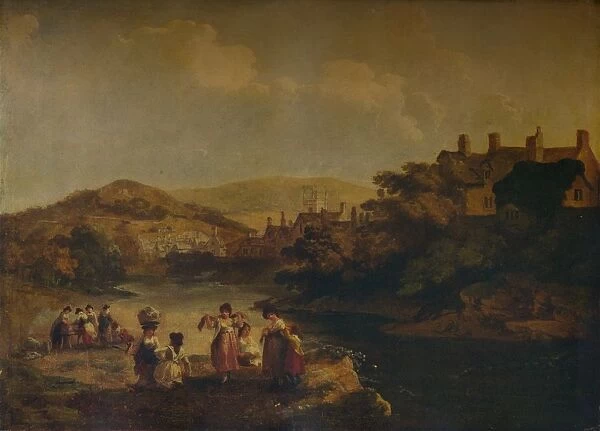Women Washing Clothes in a Welsh Stream, 1790. Artist: Julius Caesar Ibbetson