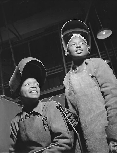 Women welders at the Landers, Frary, and Clark plant, New Britain, Connecticut, 1943. Creator: Gordon Parks