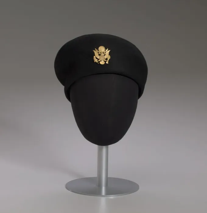 Framed Print : Womens US Army Service beret worn by Brigadier General Hazel Johnson-Brown, 1980 Framed Print : Womens US Army Service beret worn by Brigadier General Hazel Johnson-Brown, 1980
