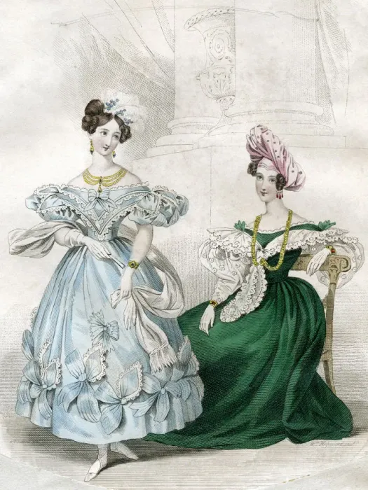 Framed Print : Womens fashion, c1830s(?). Artist: W Hopwood Framed Print : Womens fashion, c1830s(?). Artist: W Hopwood