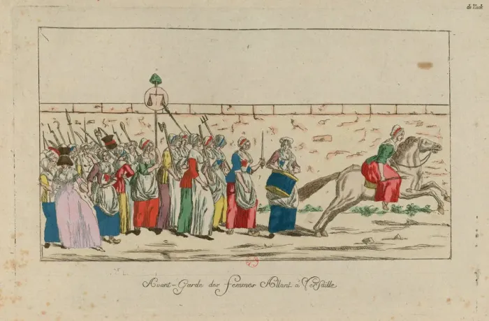 Framed Print : The Womens March on Versailles, 5 October 1789, 1789. Creator: Anonymous Framed Print : The Womens March on Versailles, 5 October 1789, 1789. Creator: Anonymous