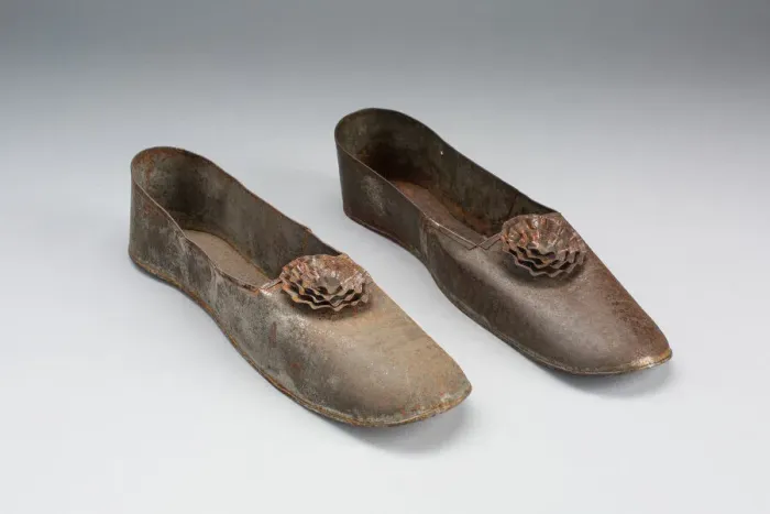Framed Print : Womens Shoes (Anniversary Tin), 1850 / 1900. Creator: Unknown Framed Print : Womens Shoes (Anniversary Tin), 1850 / 1900. Creator: Unknown