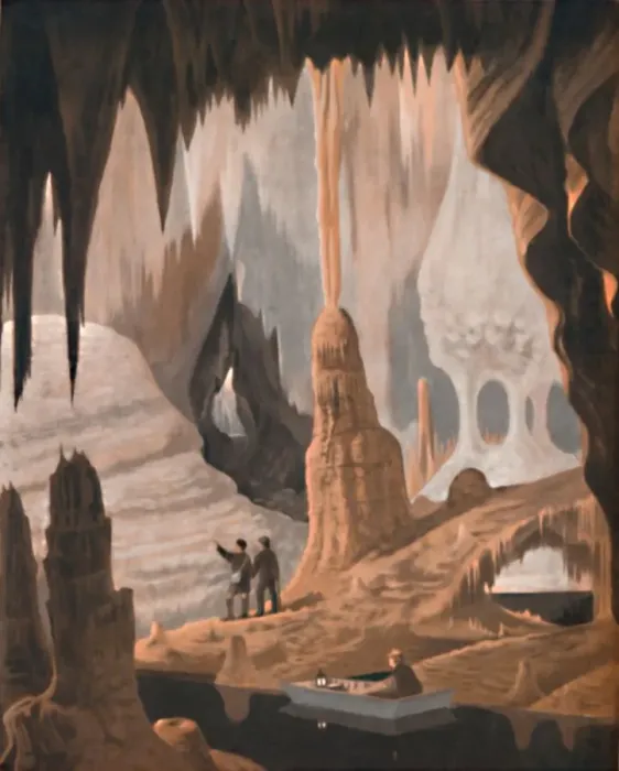 Framed Print : The Wonder and Beauty of a Stalactite Cave, 1935 Framed Print : The Wonder and Beauty of a Stalactite Cave, 1935