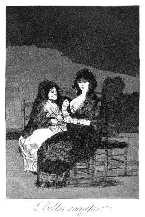 Framed Print : Wonderful advice, 1799. Artist: Francisco Goya Framed Print : Wonderful advice, 1799. Artist: Francisco Goya