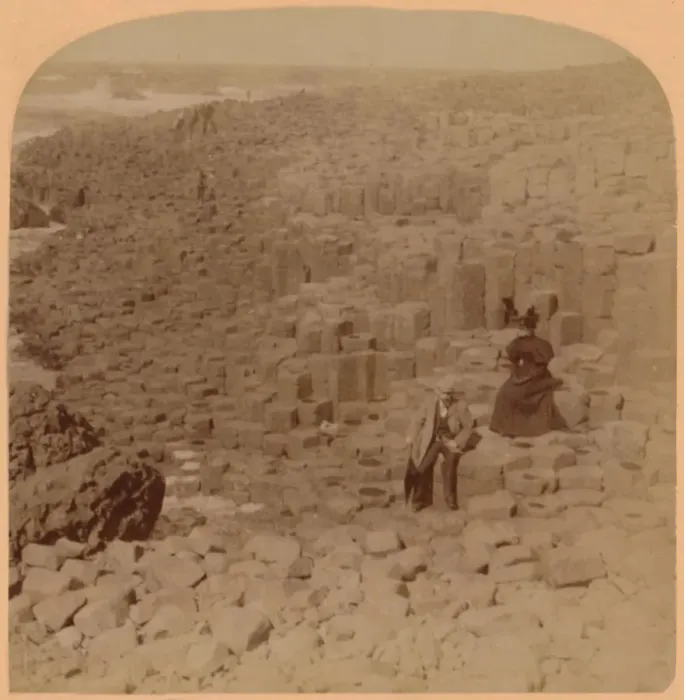 Framed Print : Wonderful Giants Causeway, County Antrim, Ireland, 1899. Creator: Underwood & Underwood Framed Print : Wonderful Giants Causeway, County Antrim, Ireland, 1899. Creator: Underwood & Underwood