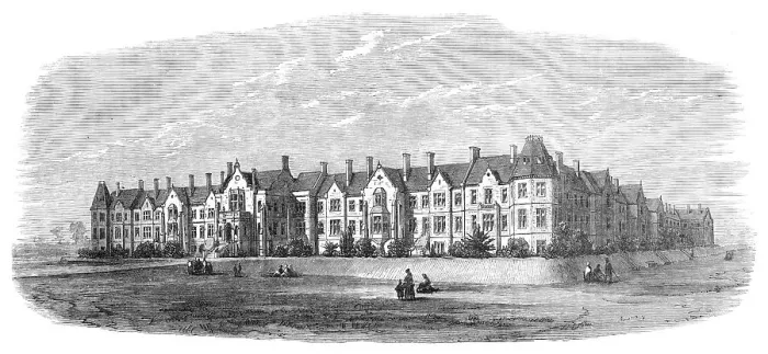 Framed Print : Wonford House, Exeter, Retreat for the Insane, 1870. Creator: Unknown Framed Print : Wonford House, Exeter, Retreat for the Insane, 1870. Creator: Unknown