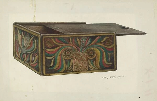 Wood Box, c. 1953. Creator: Betty Jean Davis