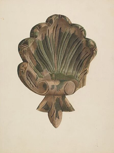 Wood Carving - Shell, c. 1939. Creator: Joseph Ficcadenti