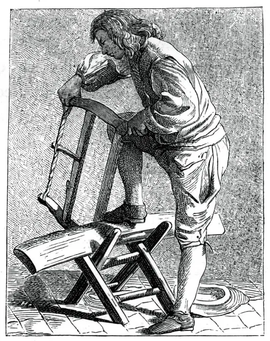 Framed Print : A Wood Cutter, 1737-1742. Artist: Bouchardon Framed Print : A Wood Cutter, 1737-1742. Artist: Bouchardon