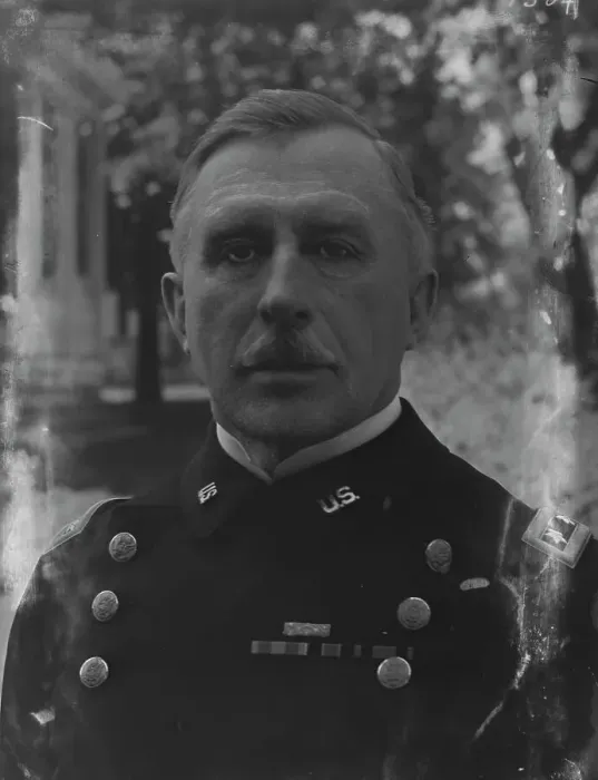 Framed Print : Wood, Leonard M. Major General, portrait photograph, 1916. Creator: Arnold Genthe Framed Print : Wood, Leonard M. Major General, portrait photograph, 1916. Creator: Arnold Genthe