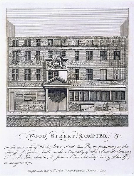 Wood Street, Compter, pub. 1793. Creator: English School (17th Century)