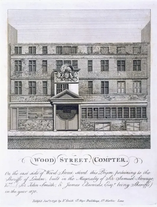 Framed Print : Wood Street, Compter, pub. 1793. Creator: English School (17th Century) Framed Print : Wood Street, Compter, pub. 1793. Creator: English School (17th Century)