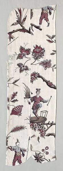 Woodblock Printed Textile Fragments, c. 1785. Creator: Unknown