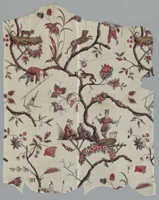 Framed Print : Woodblock Printed Textile Fragments, c. 1785. Creator: Unknown Framed Print : Woodblock Printed Textile Fragments, c. 1785. Creator: Unknown