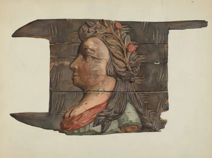 Framed Print : Woodcarving, c. 1938. Creator: Victor F. Muollo Framed Print : Woodcarving, c. 1938. Creator: Victor F. Muollo
