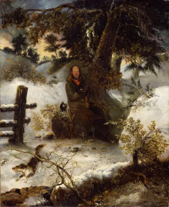 Framed Print : The Woodchopper, 1838. Creator: George Loring Brown