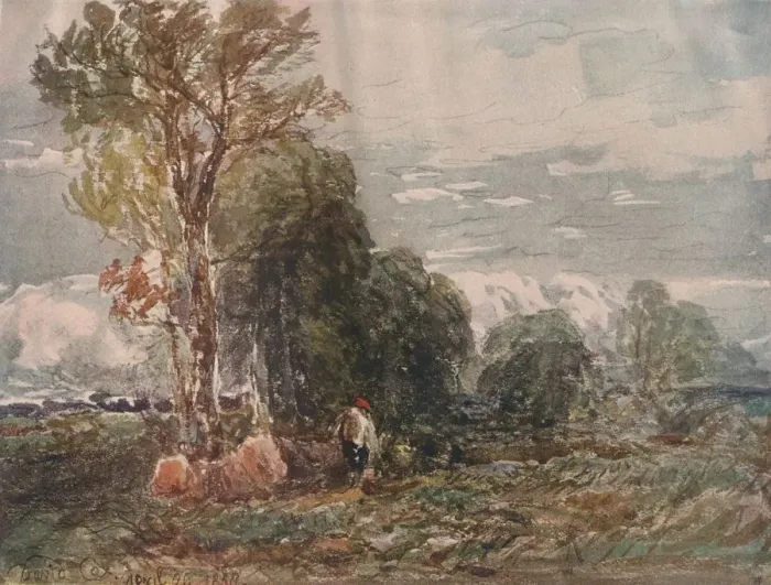 Framed Print : The Woodcutter, c19th century, (1911). Artist: David Cox the elder Framed Print : The Woodcutter, c19th century, (1911). Artist: David Cox the elder