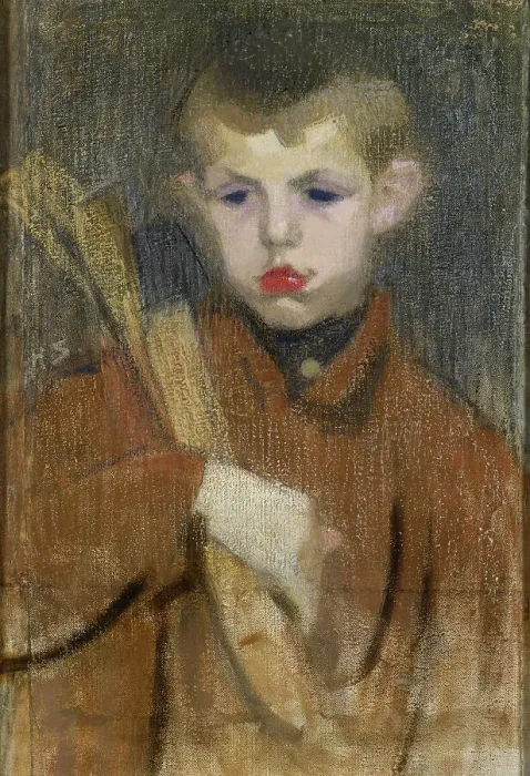 Framed Print : The Woodcutter I, 1910-1911. Creator: Helene Schjerfbeck Framed Print : The Woodcutter I, 1910-1911. Creator: Helene Schjerfbeck