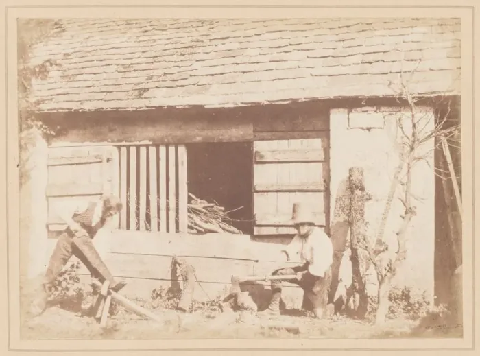 Framed Print : The Woodcutters, 1845. Creator: William Henry Fox Talbot (British, 1800-1877) Framed Print : The Woodcutters, 1845. Creator: William Henry Fox Talbot (British, 1800-1877)