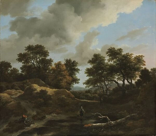 Wooded and Hilly Landscape, 1660s. Creator: Jacob van Ruisdael (Dutch, 1628  /  29-1682)