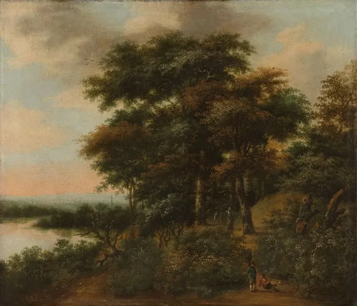 Framed Print : Wooded Landscape, 1640-1690. Creator: Anthonie Waterloo Framed Print : Wooded Landscape, 1640-1690. Creator: Anthonie Waterloo