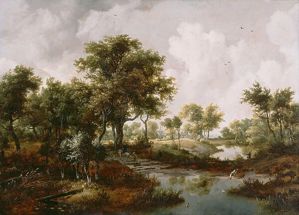 A Wooded Landscape, 1667. Artist: Hobbema, Meindert (1638-1709)